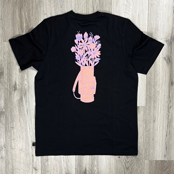 NWT Adidas Golf Black Medium T-Shirt - Picture 7 of 9